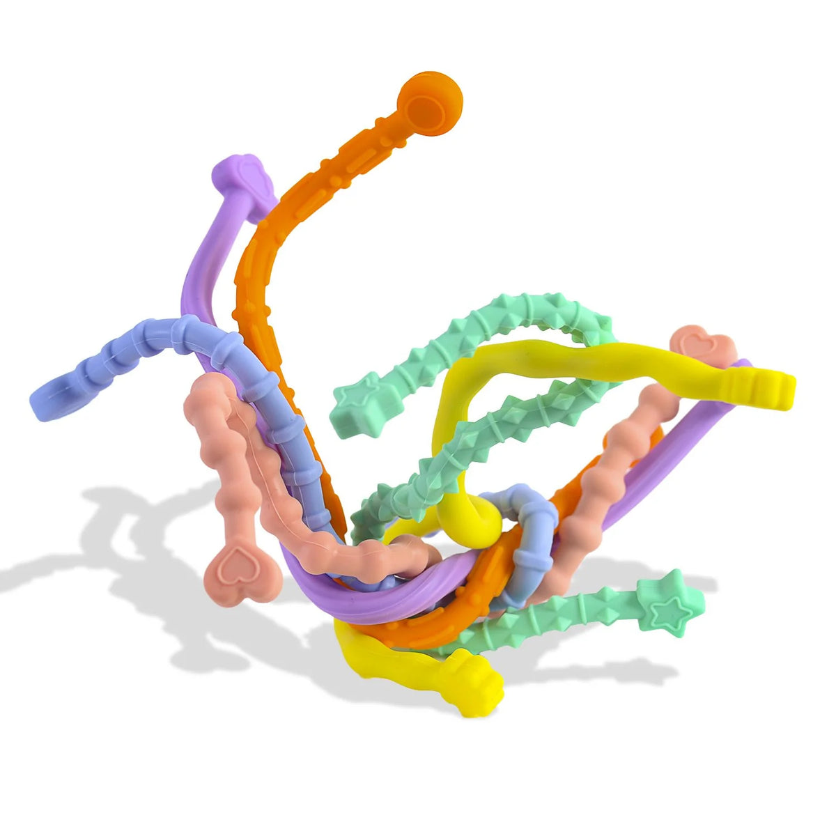 TwistDoodles colorful textured twistable sensory toys in bright playful colors