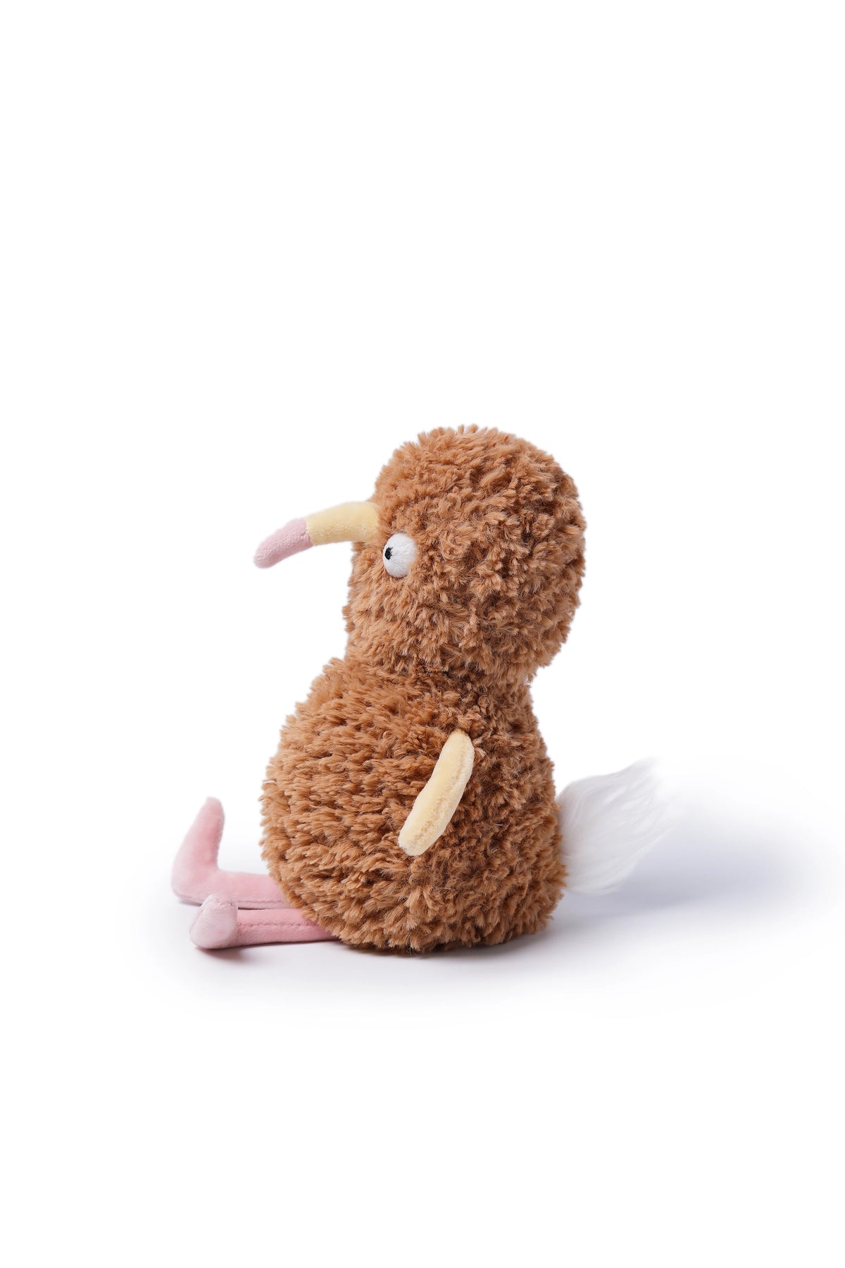 McHugs Weighted Peanut Chicken brown plush toy sitting upright