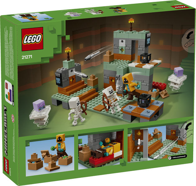LEGO Minecraft The Trial Chamber set with skeletons, spawners, missile launchers, and treasure for kids aged 8 and up.
