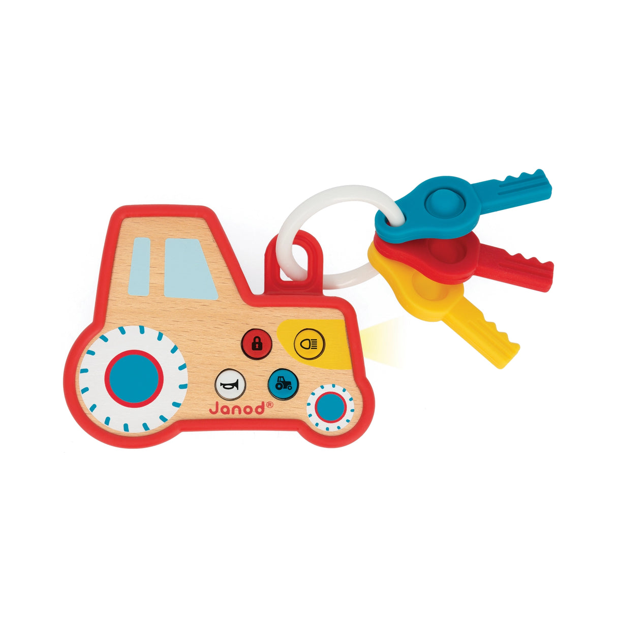 Farm Sounds Tractor Key Ring