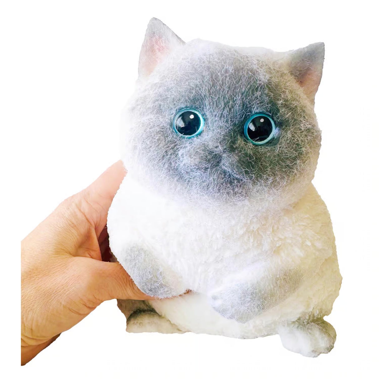 Mega Squishy Kitty | Grey/White/Brown