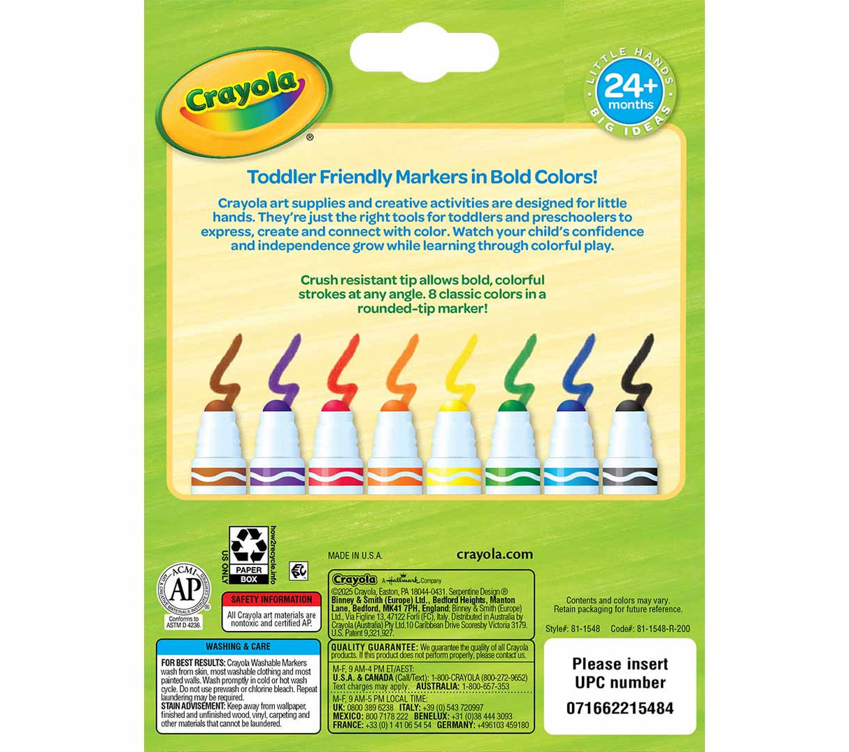 Washable Toddler Markers