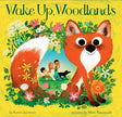 Wake Up, Woodlands book cover with a large illustrated fox and children surrounded by colorful spring flowers.