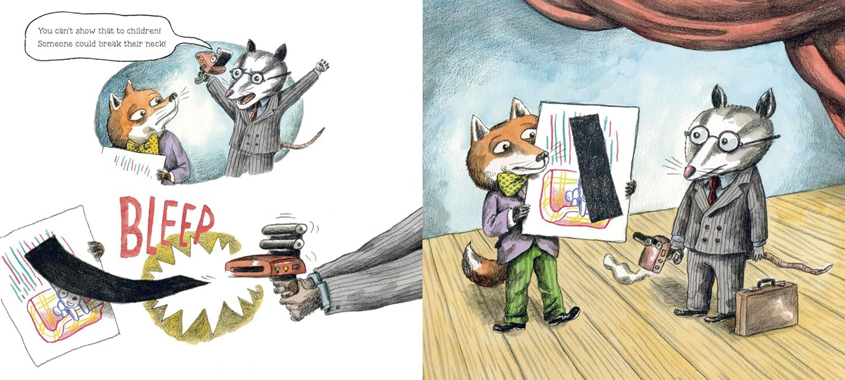 The Truth About the Couch showing two animals discussing a couch X-ray with a humorous twist.