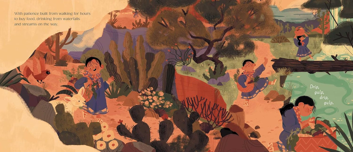 Daughter of the Light-Footed People shows Lorena Ramírez in traditional Rarámuri clothes running through nature scenes.
