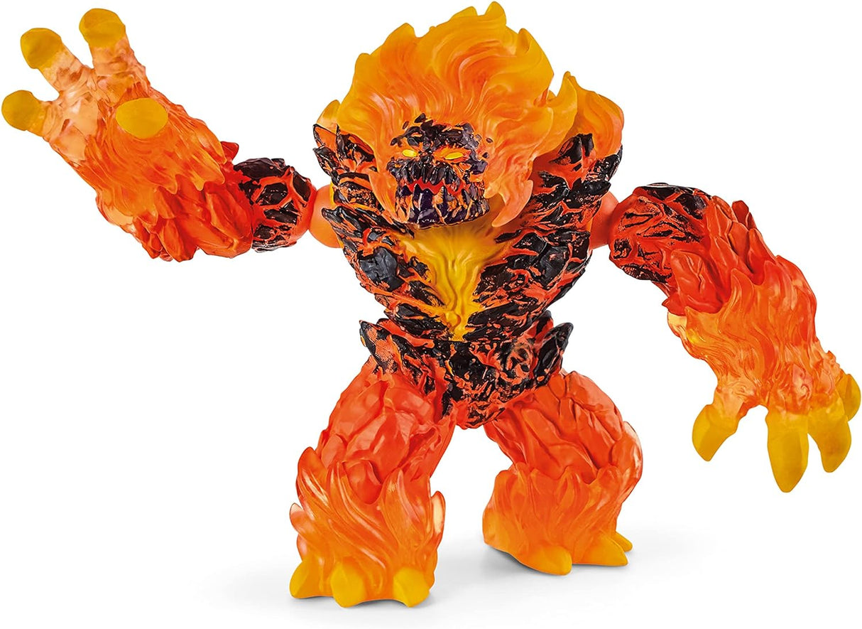 Eldrador Creatures | Lava Smasher toy figure with movable arms, torso, and jaw featuring fiery magma design.