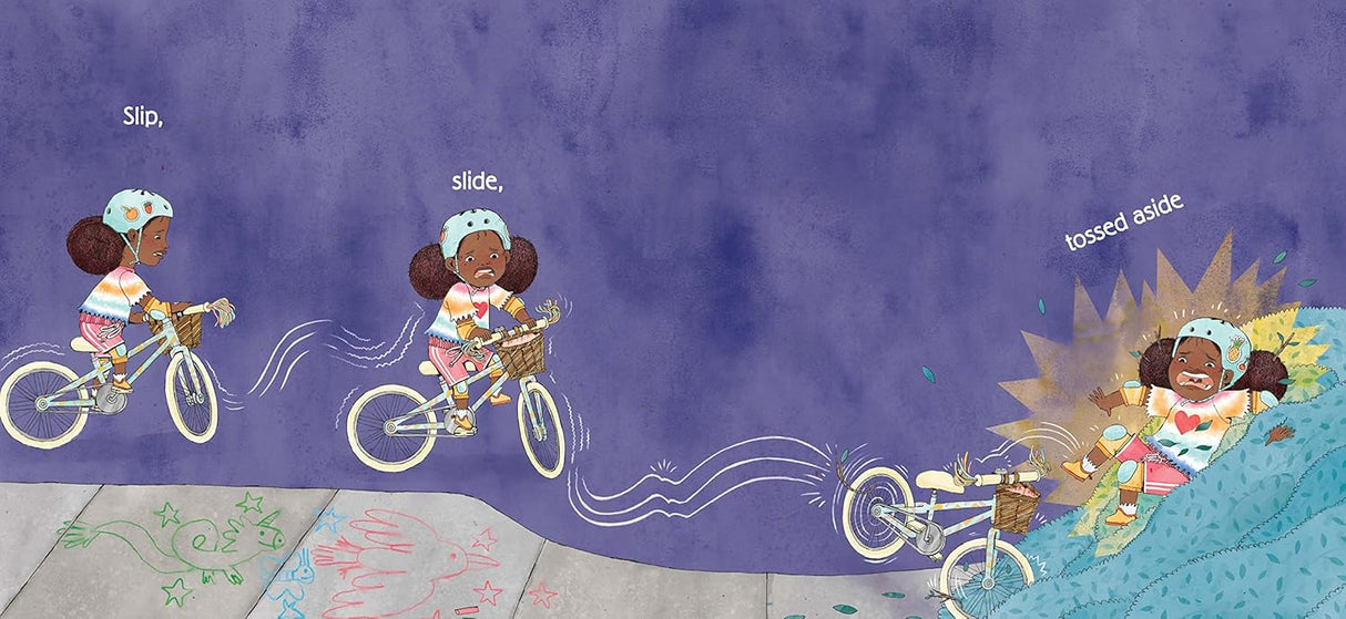 Together We Ride shows a brave girl learning to ride her bike with courage and support from her dad and pup.