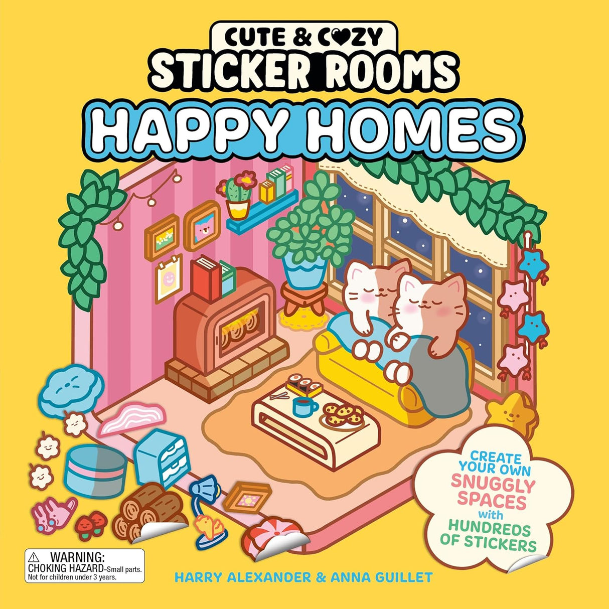 Cute & Cozy Sticker Rooms: Happy Homes Activity Book