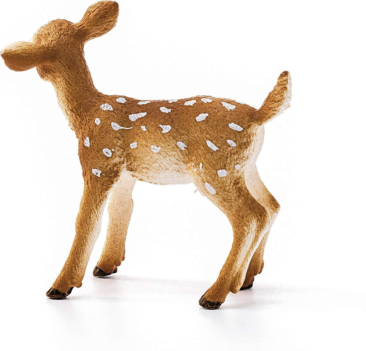 White-Tailed Fawn toy figurine showing detailed spots and brown fur, perfect for educational imaginative play.