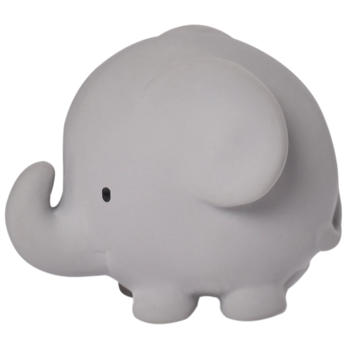 Organic Rubber Teether Rattle | Elephant made from natural rubber, safely designed for easy gripping by tiny hands.