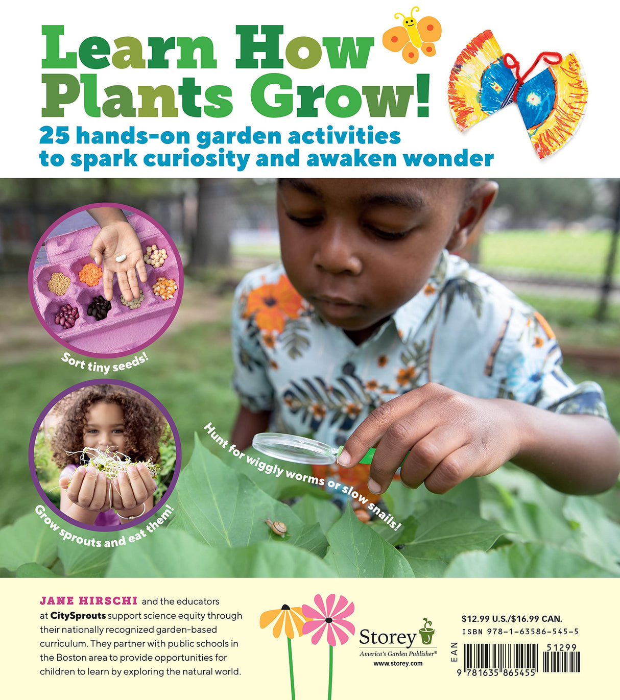We Garden Together: Projects for Kids showing a child exploring plants and gardening activities with hands-on learning.