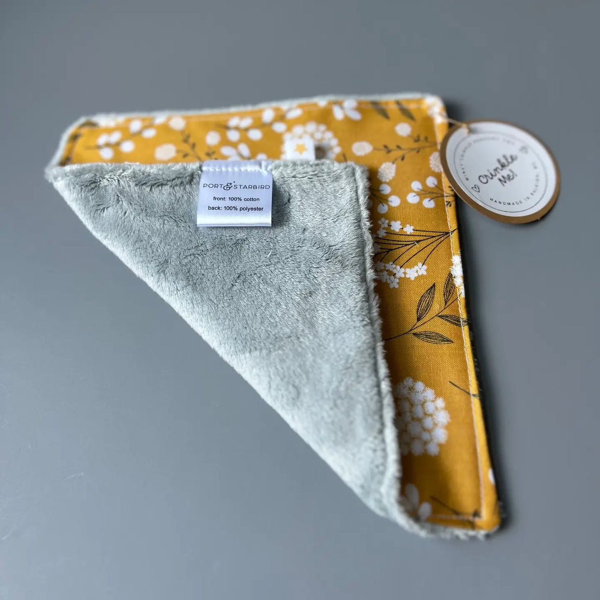 Minky Crinkle | Wildflowers on Yellow
