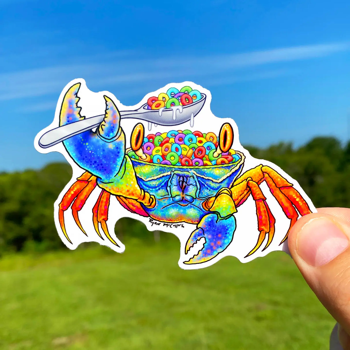 Fruit Loops Cereal Crab Sticker
