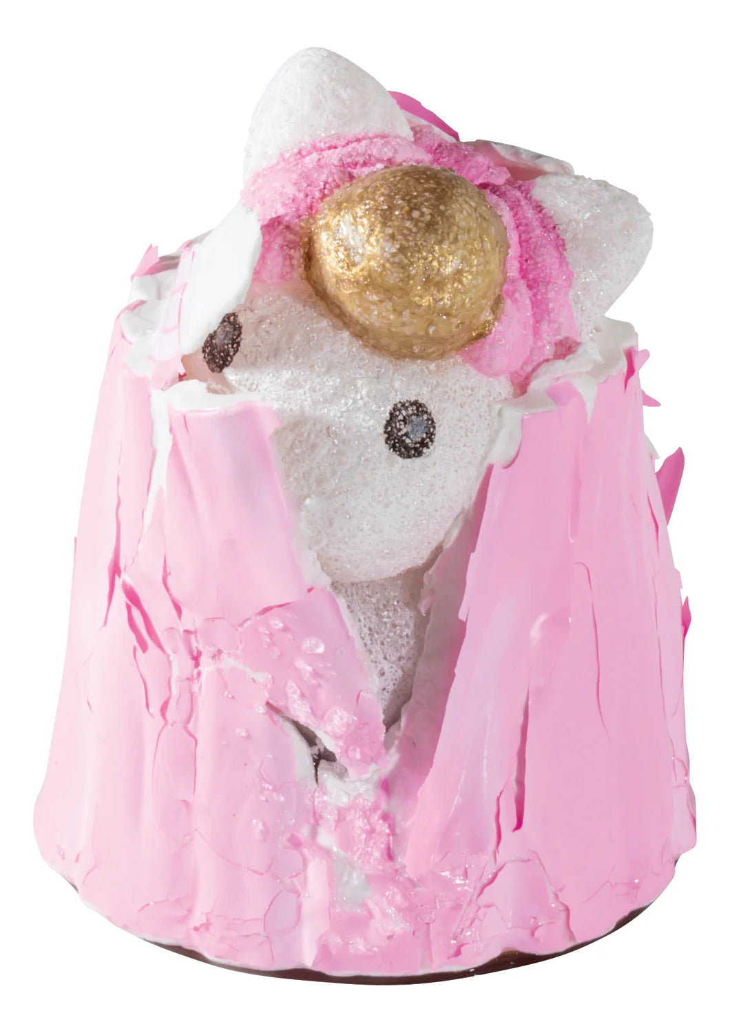 Grow Unicorn water toy showing a pink and white unicorn with a gold horn emerging from a pink tree stump.