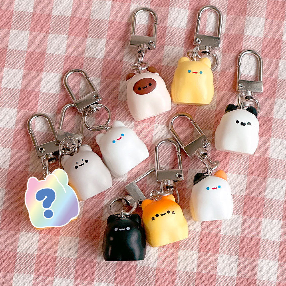 Kawaii Bread Cat Keychain Blind Box