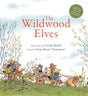 Cover of The Wildwood Elves showing elves riding carts pulled by animals in a detailed forest setting.