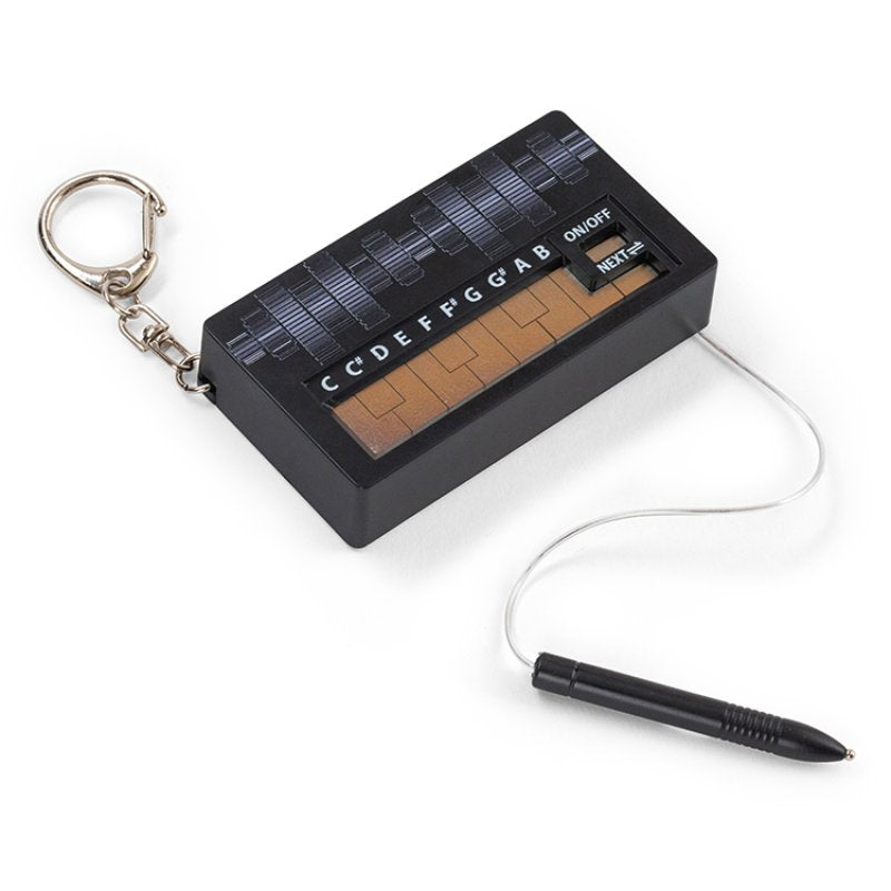 Pocket Synth pocket-sized electronic music toy with touch keys, stylus, and key ring