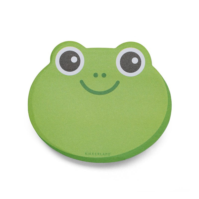 Sticky Notes | Froggy green frog shaped sticky note pad