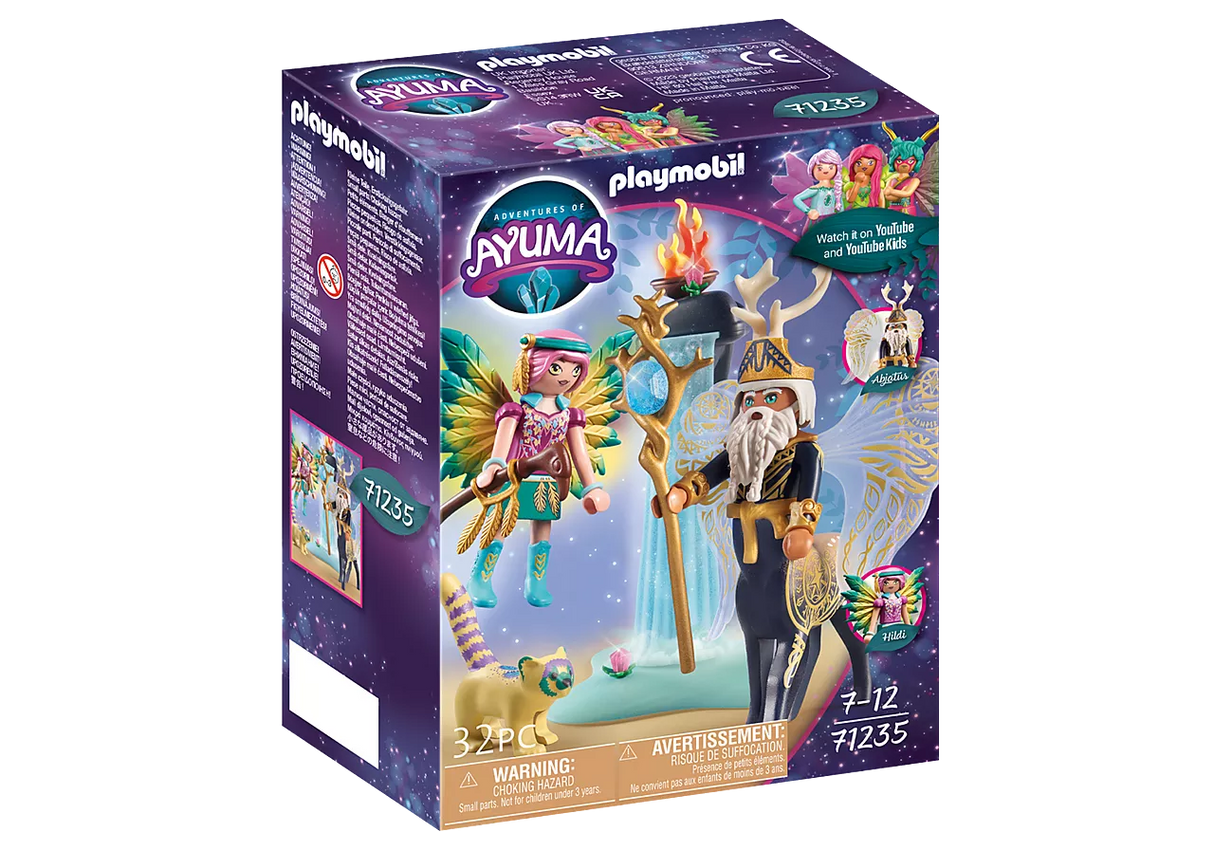 Ayuma | Abjatus and Knight Hildi set featuring glowing wings, soul animal panda, and detailed fairy accessories.