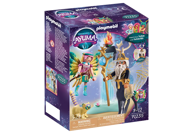 Ayuma | Abjatus and Knight Hildi set featuring glowing wings, soul animal panda, and detailed fairy accessories.