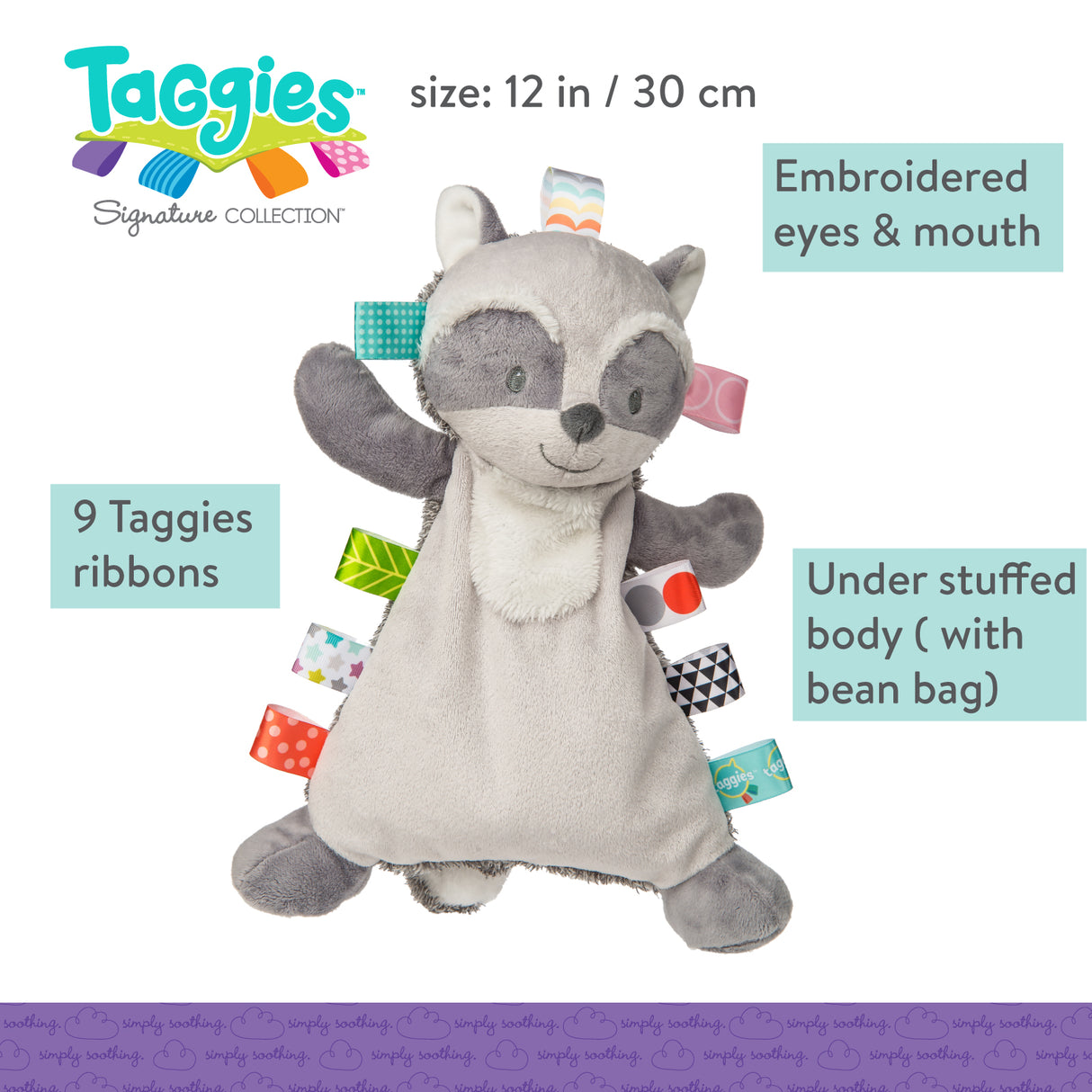 Taggies Harley Raccoon Lovey