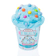 Bubblegum Ice Cream Slime in a blue pint with colorful slime sprinkles, resembling real bubblegum ice cream.