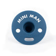 Pacifier | Mini Man soft silicone pacifier with breathing holes and pacifier clip attachment for babies 0-6 months.