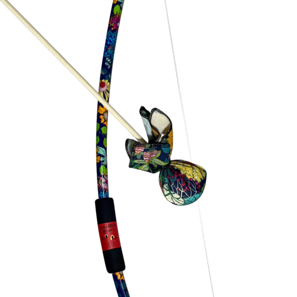 Two Bros Bow Set | Botanical with two colorful botanical hair bows