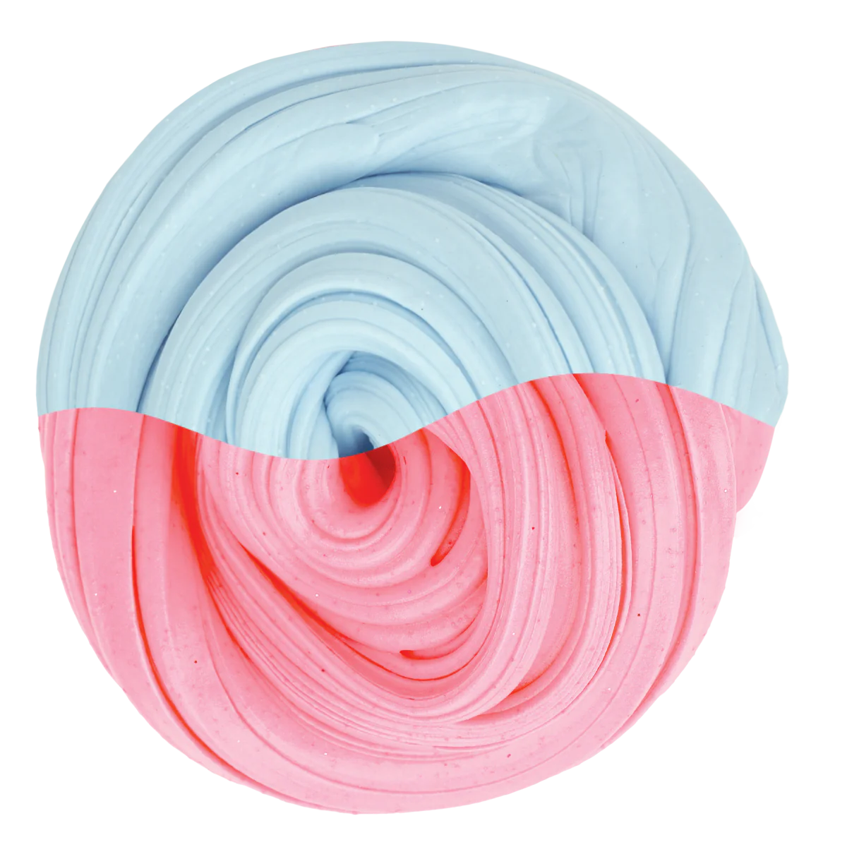 SCENTsory Duos Bubblegum Marshmallow Thinking Putty with pink bubblegum and white marshmallow scented putty swirl.