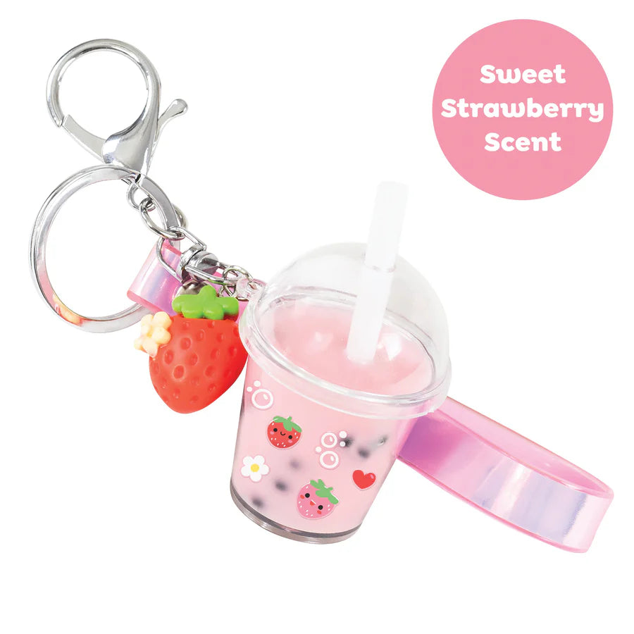 Bag Charm Kit | Strawberry Bubble Tea