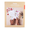 Crafters Flower Paper Kit showing hands holding handmade flower paper sheets with petals and seeds embedded.