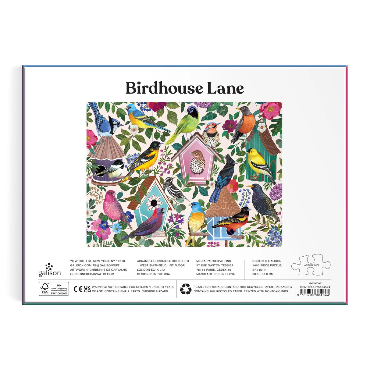 1000pc Birdhouse Lane Puzzle
