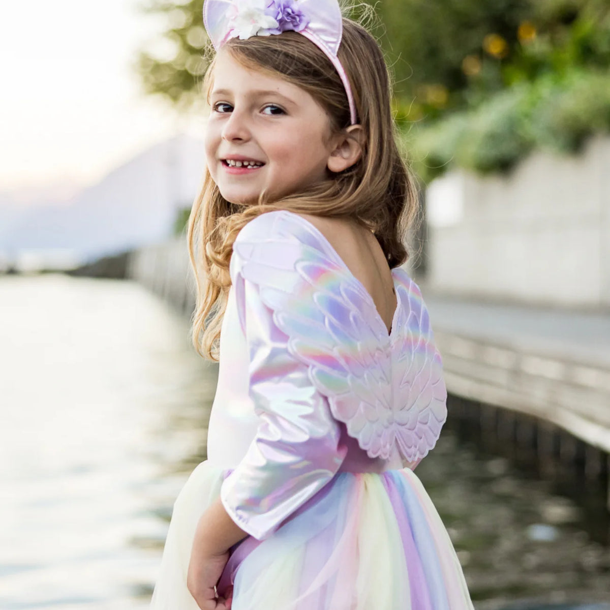 Alicorn Dress with Wings & Headband