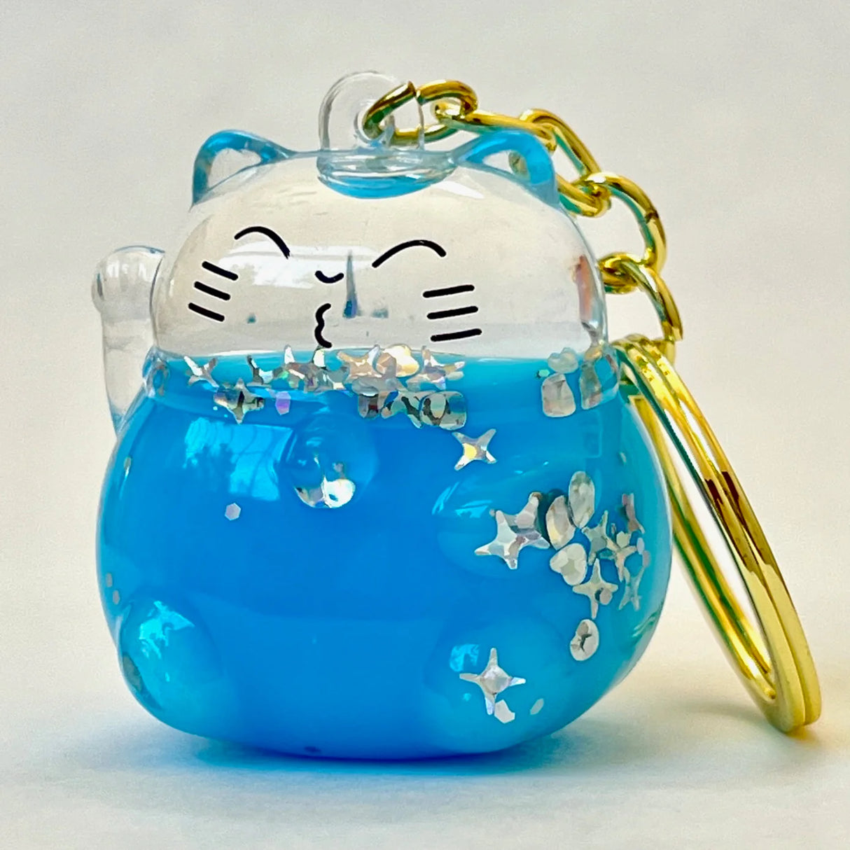 Colorful Cat Floaty KeyChain