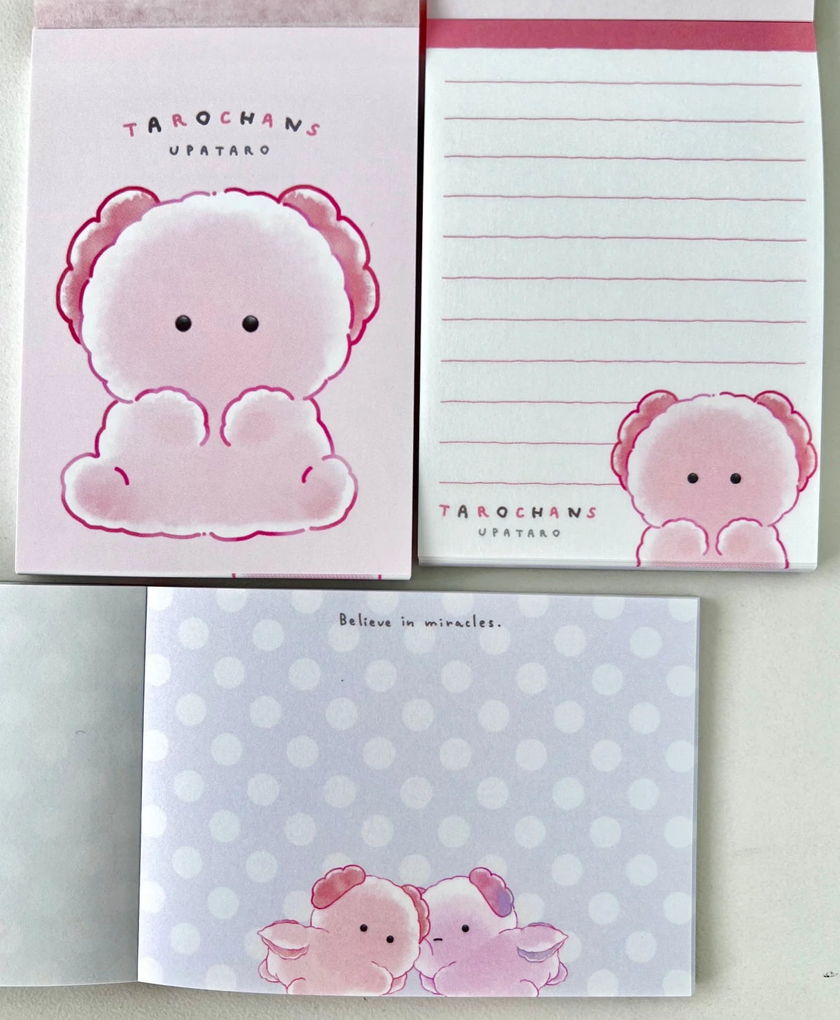 Mini Notepad | Axolotl Wooper Looper with cute pink character and lined colorful pages, made in Japan by CRUX.