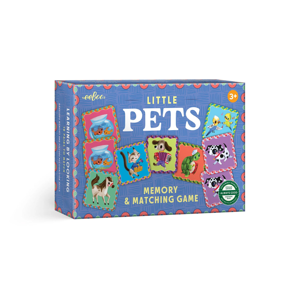 Pets Little Matching Game box featuring colorful animal cards
