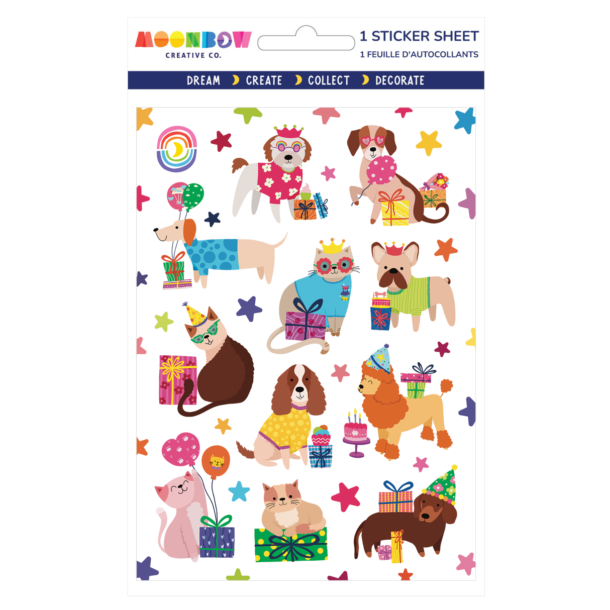 Surprise Pawty Glossy Stickers