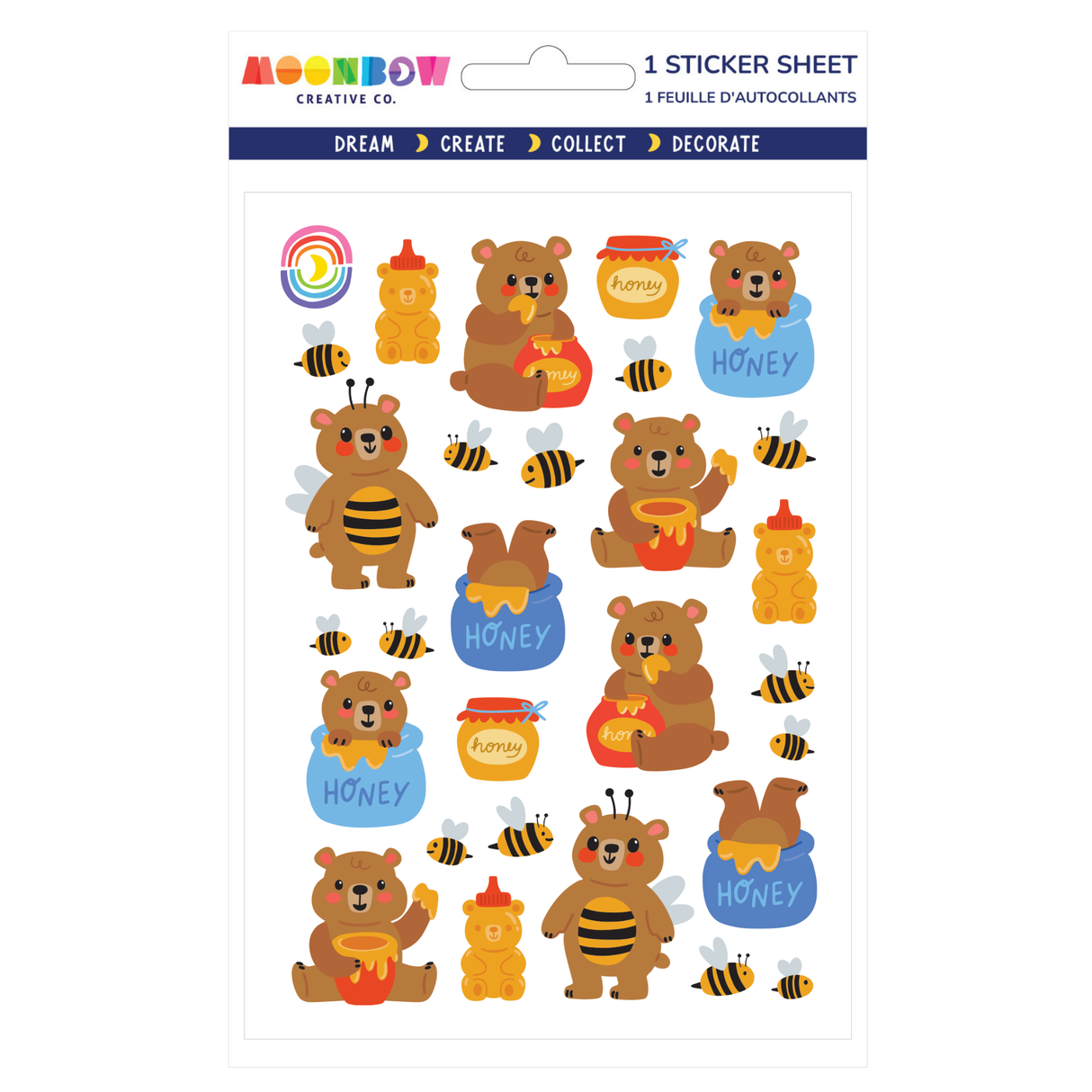 Bear-y Cozy Glossy Stickers