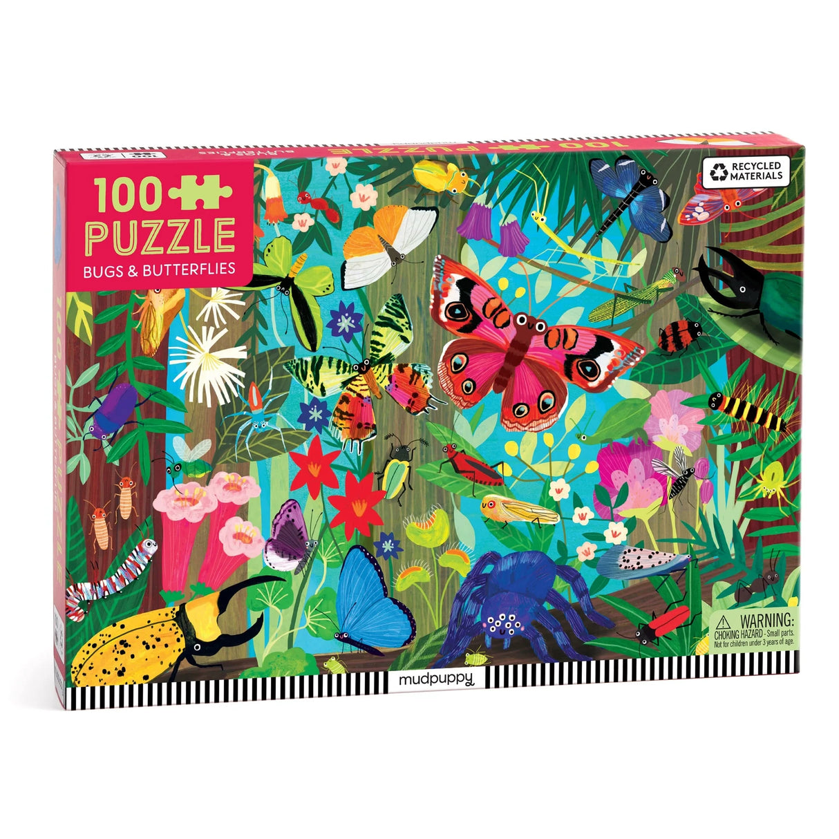 100pc Bugs & Butterflies Puzzle