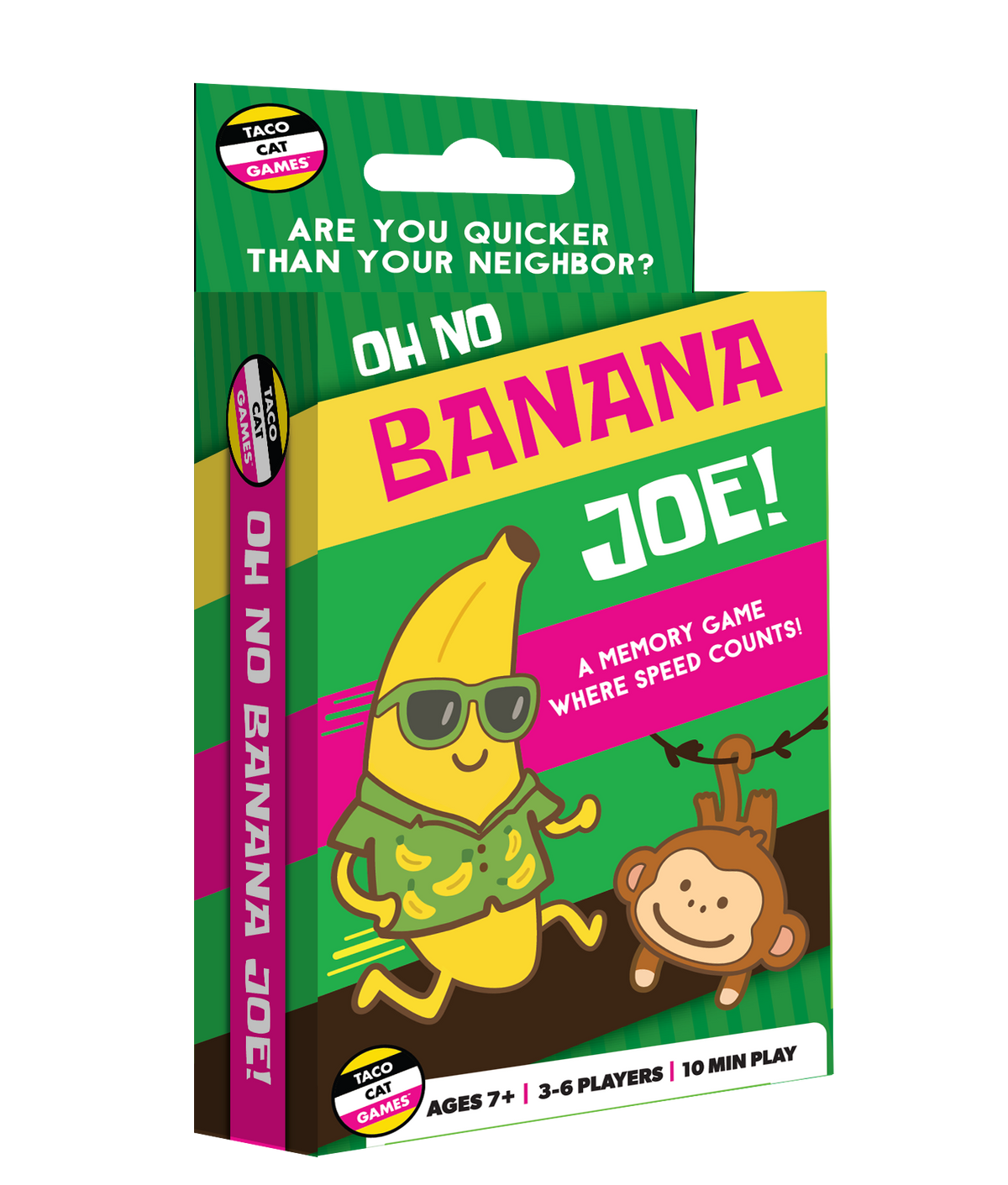 Oh No Banana Joe card game with banana character and monkey artwork