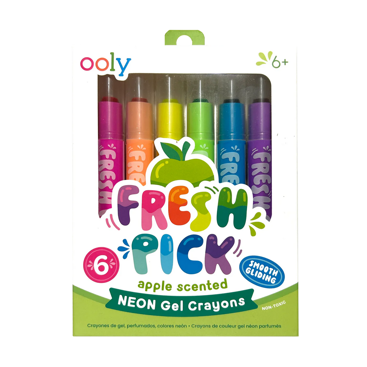 Fresh Pick Apple Scented Neon Gel Crayons – Treehouse Toys