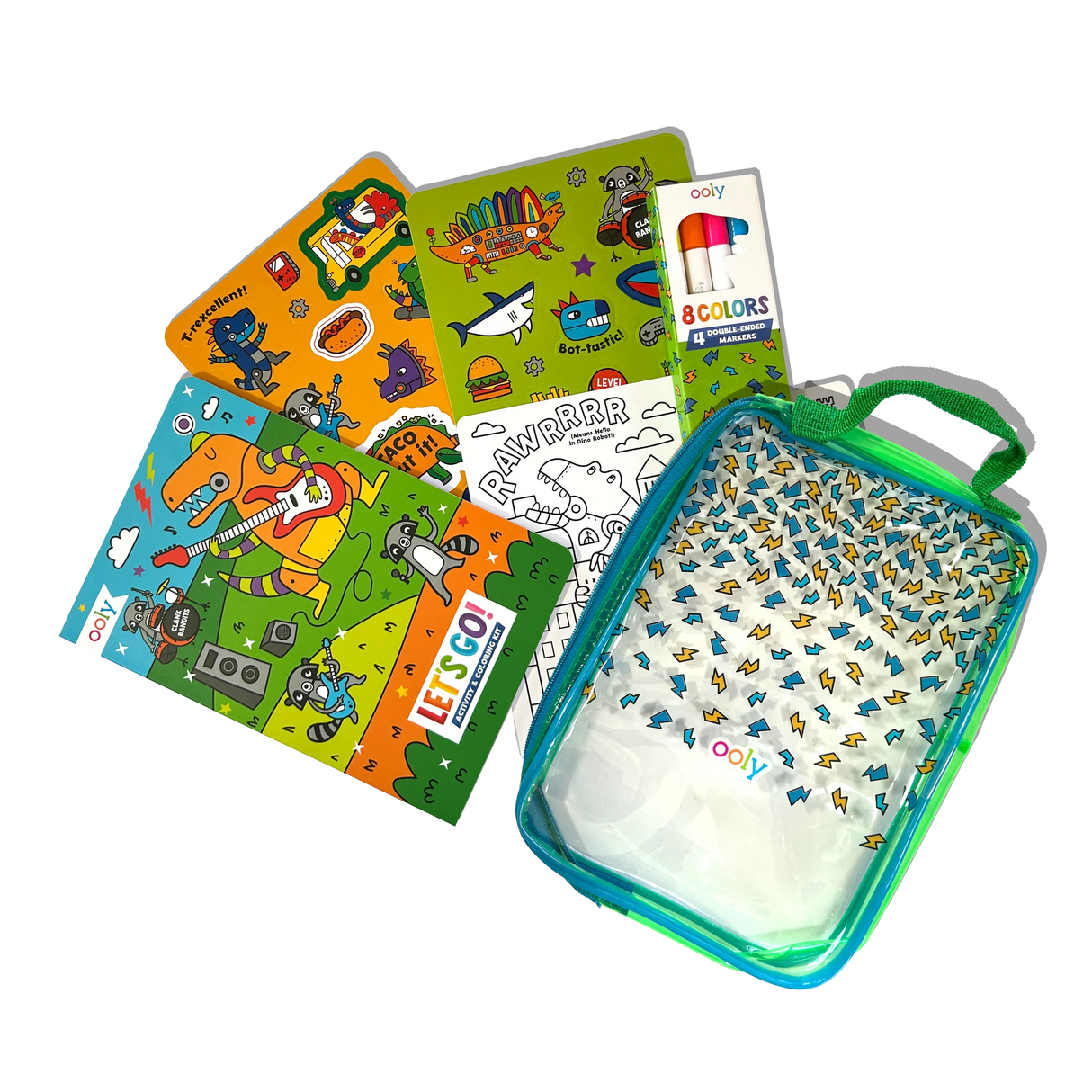 Let's Go! Activity & Coloring Kit | Robo Dino