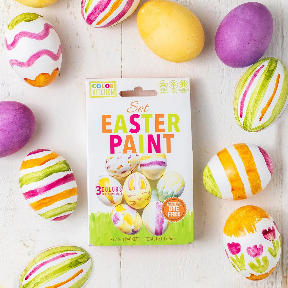 Natural Easter Egg Paint Set