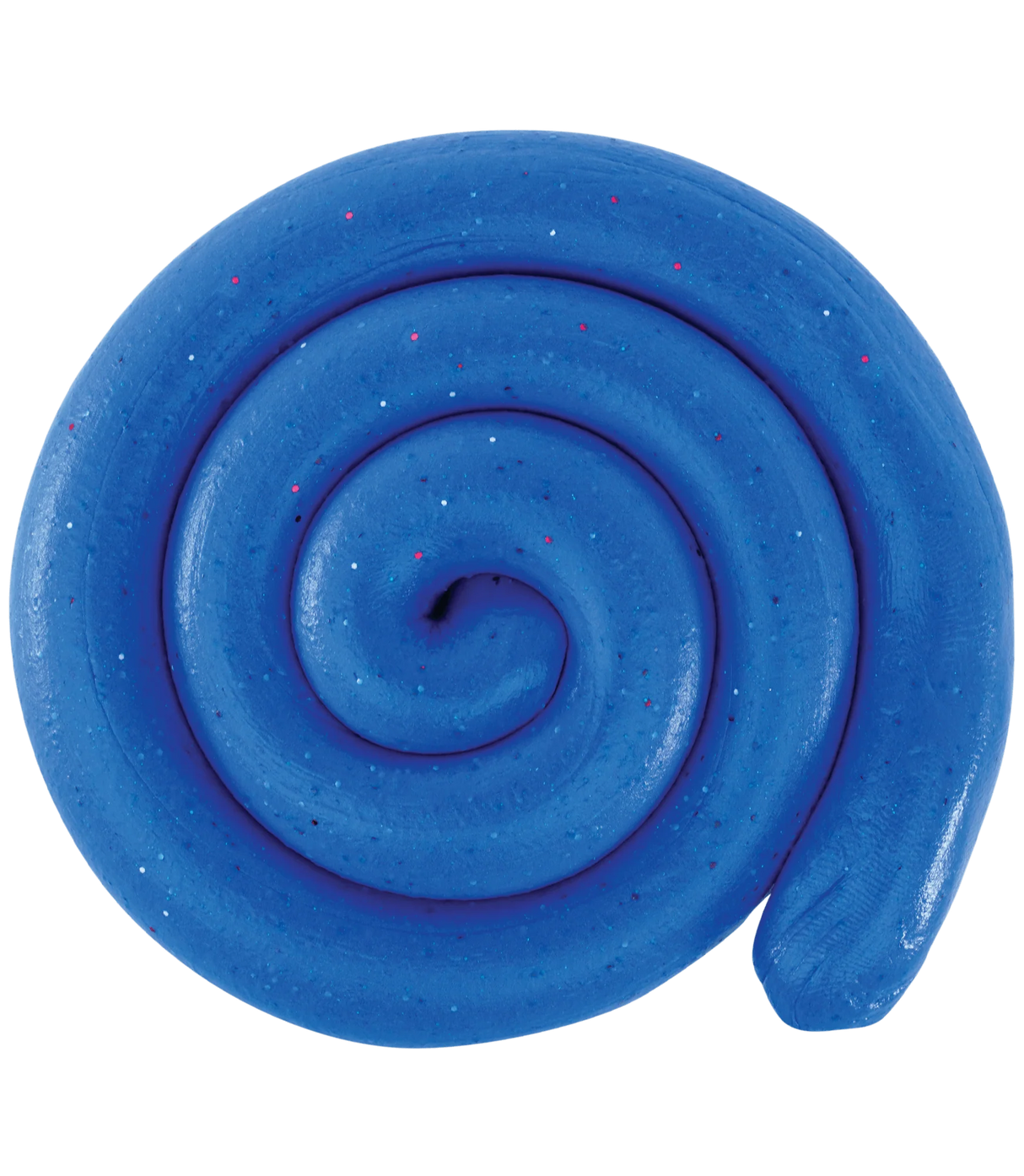 SCENTsory Snow Cone Thinking Putty in vibrant blue with red and white specks, scented raspberry and cherry for sensory fun.