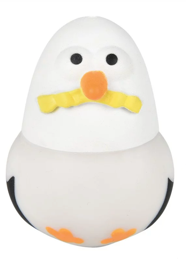 Squish & Stretch Seagull fidget toy shaped like a cute seagull, perfect for stress relief and sensory play.