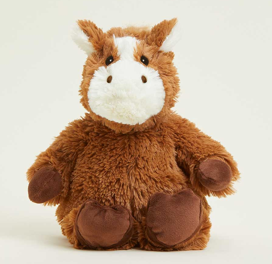 Warmies | Horse plush microwavable stuffed animal scented with real French lavender for soothing warmth and comfort.