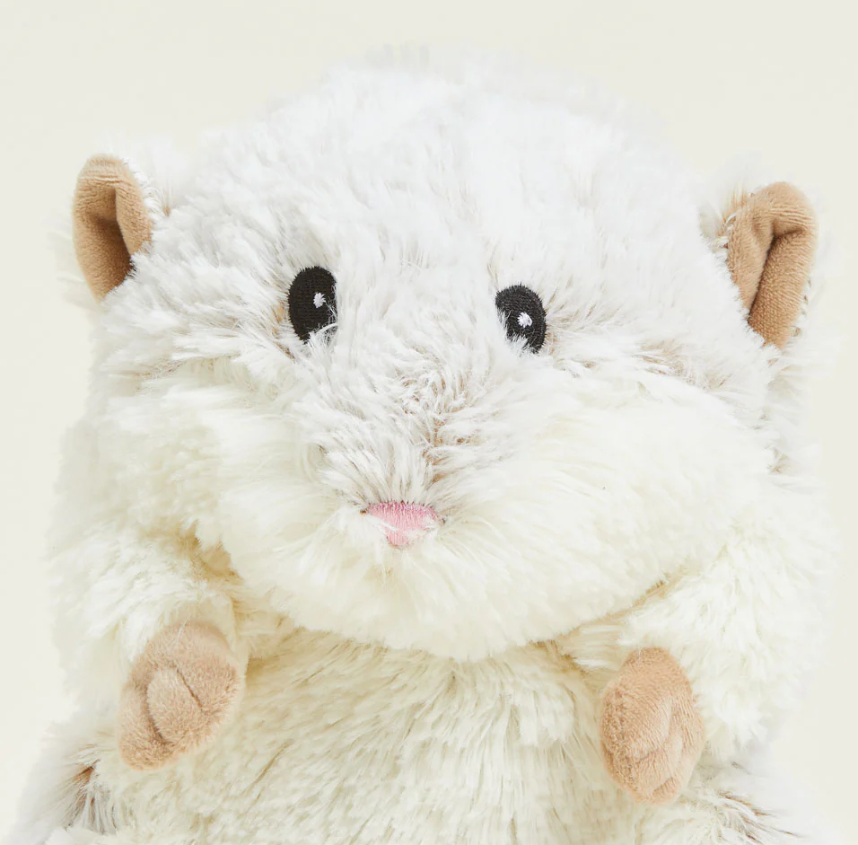 Warmies | Hamster plush microwavable warmth pack scented with French lavender for soothing comfort and relaxation.