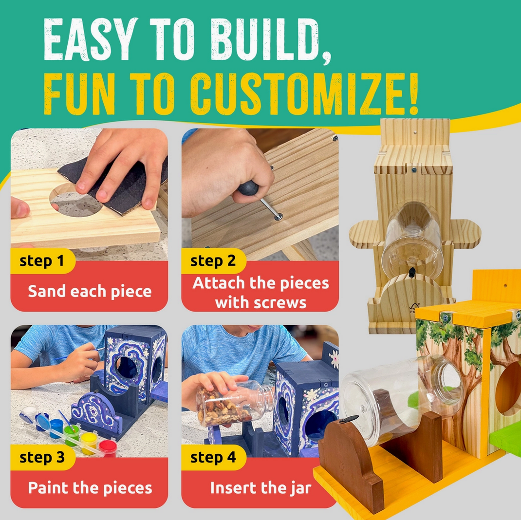 Squirrel Feeder Woodworking Kit