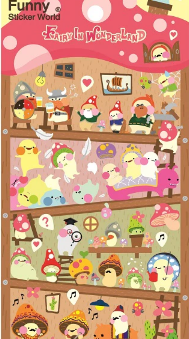 Fairy Wonderland Puffy Stickers