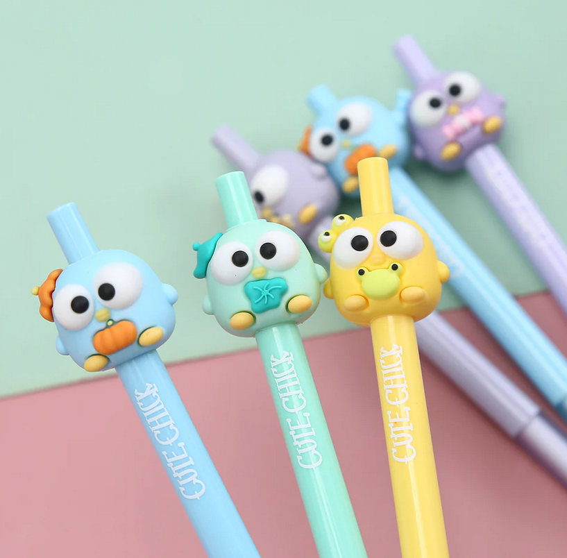 Cute Chicks Retractable Gel Pen